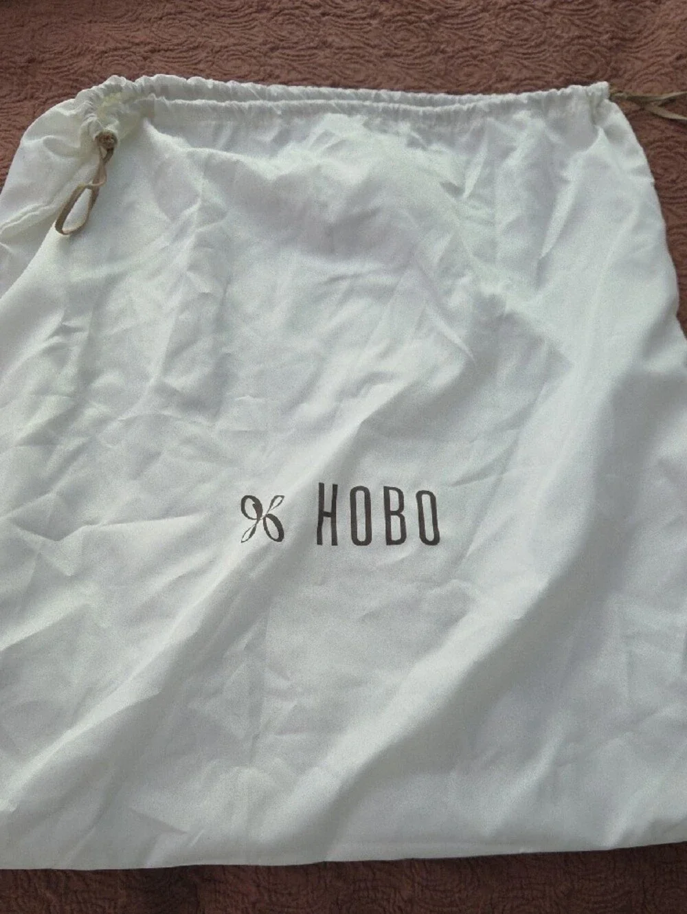 Hobo Shopper Tote with Pom-Pom Charm EUC